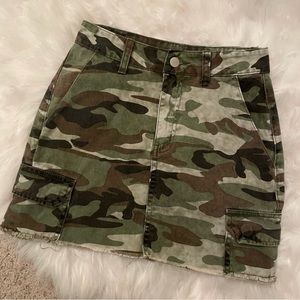 Camo Mini Skirt